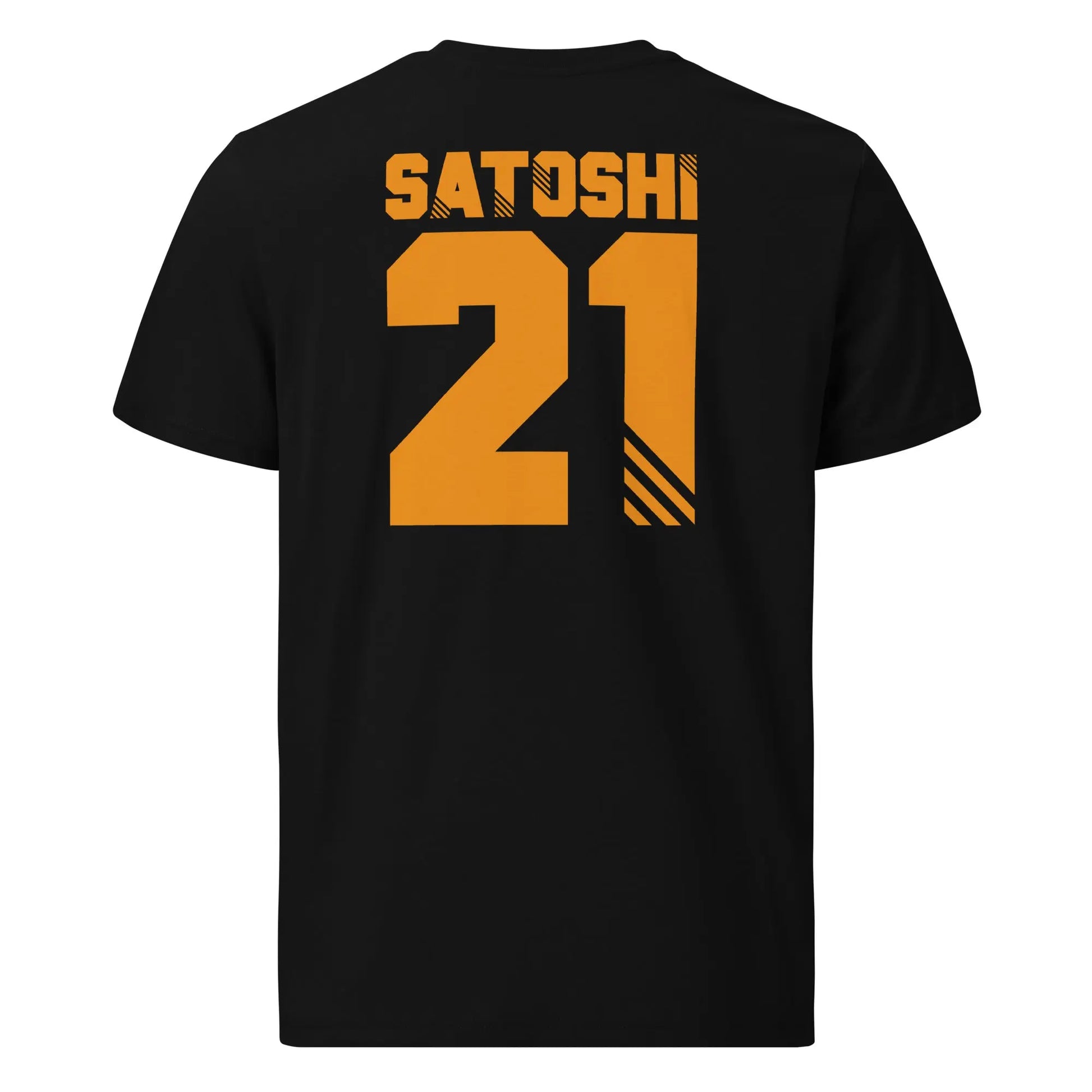 Bitcoin T-Shirt – Satoshi 21 - back view — black