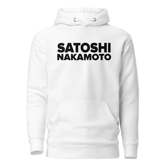 bitcoin hoodie - satoshi nakamoto - front view
