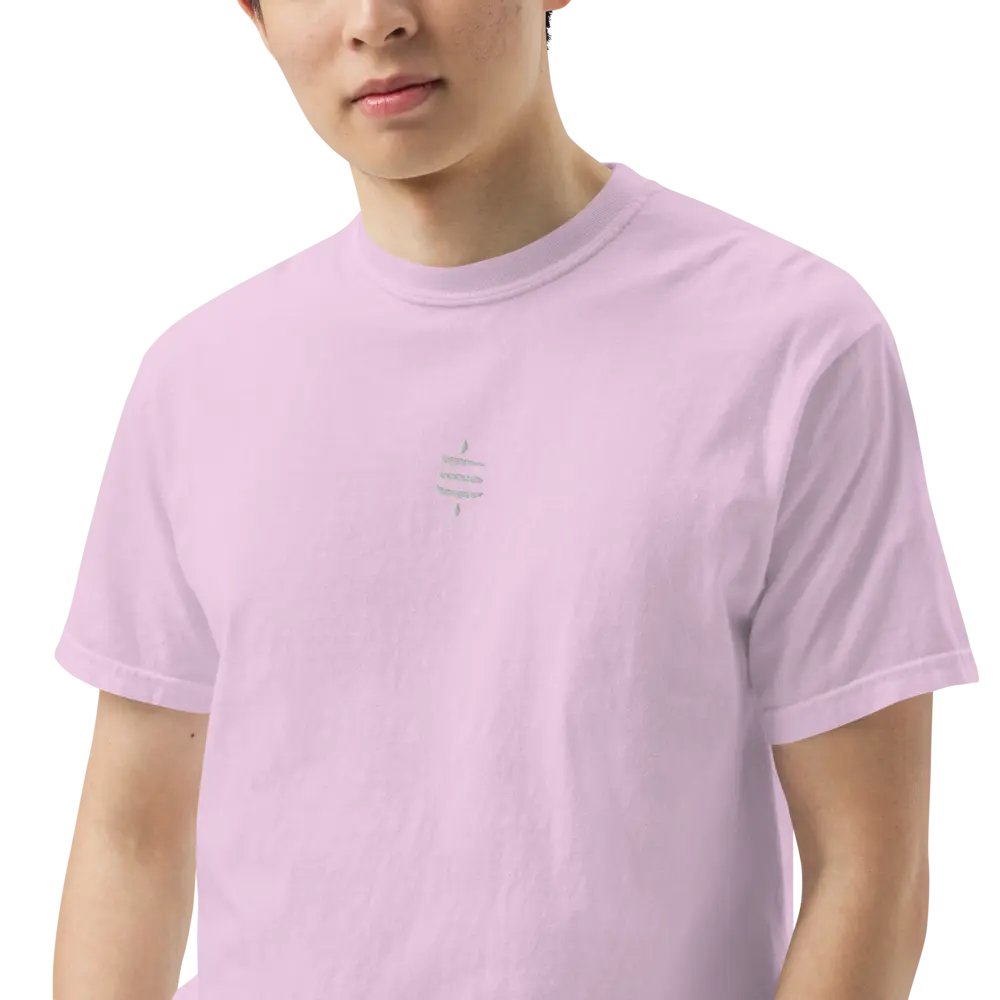 Bitcoin T-Shirt – SATS Symbol | Store of Value — worn on model - pink color
