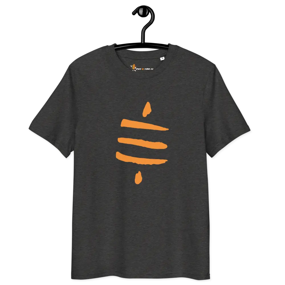 Bitcoin T-Shirt – Sats Symbol - on hanger - grey