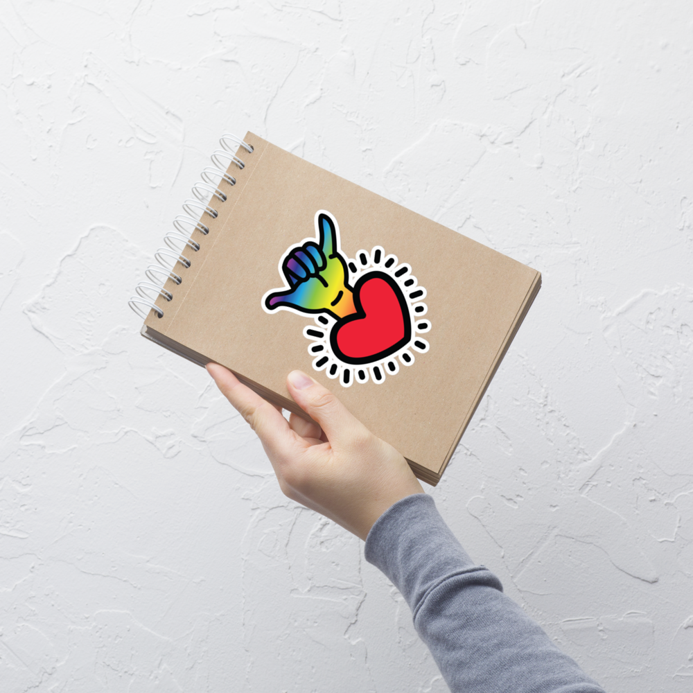 shakra sticker - applied on notebook