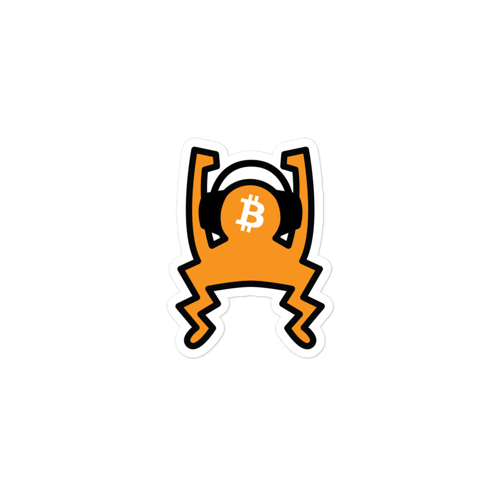 bitcoin sticker - sound money - detail view