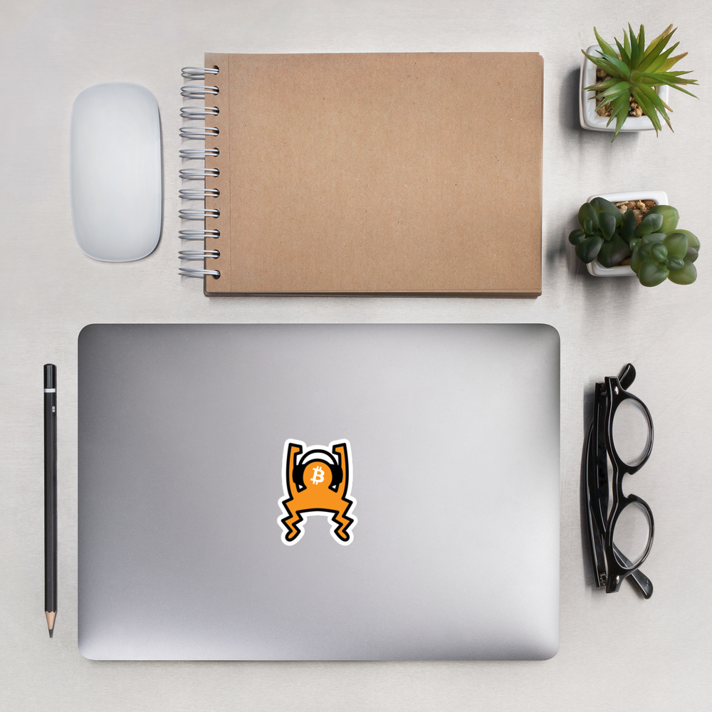 bitcoin sticker - sound money - office