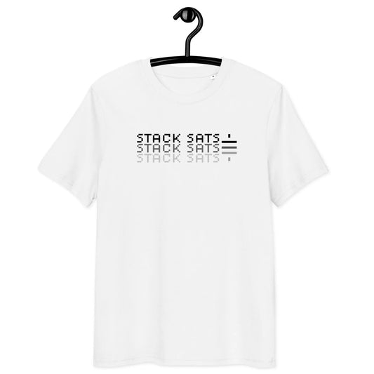 Bitcoin T-Shirt – Stack Sats - front view — white