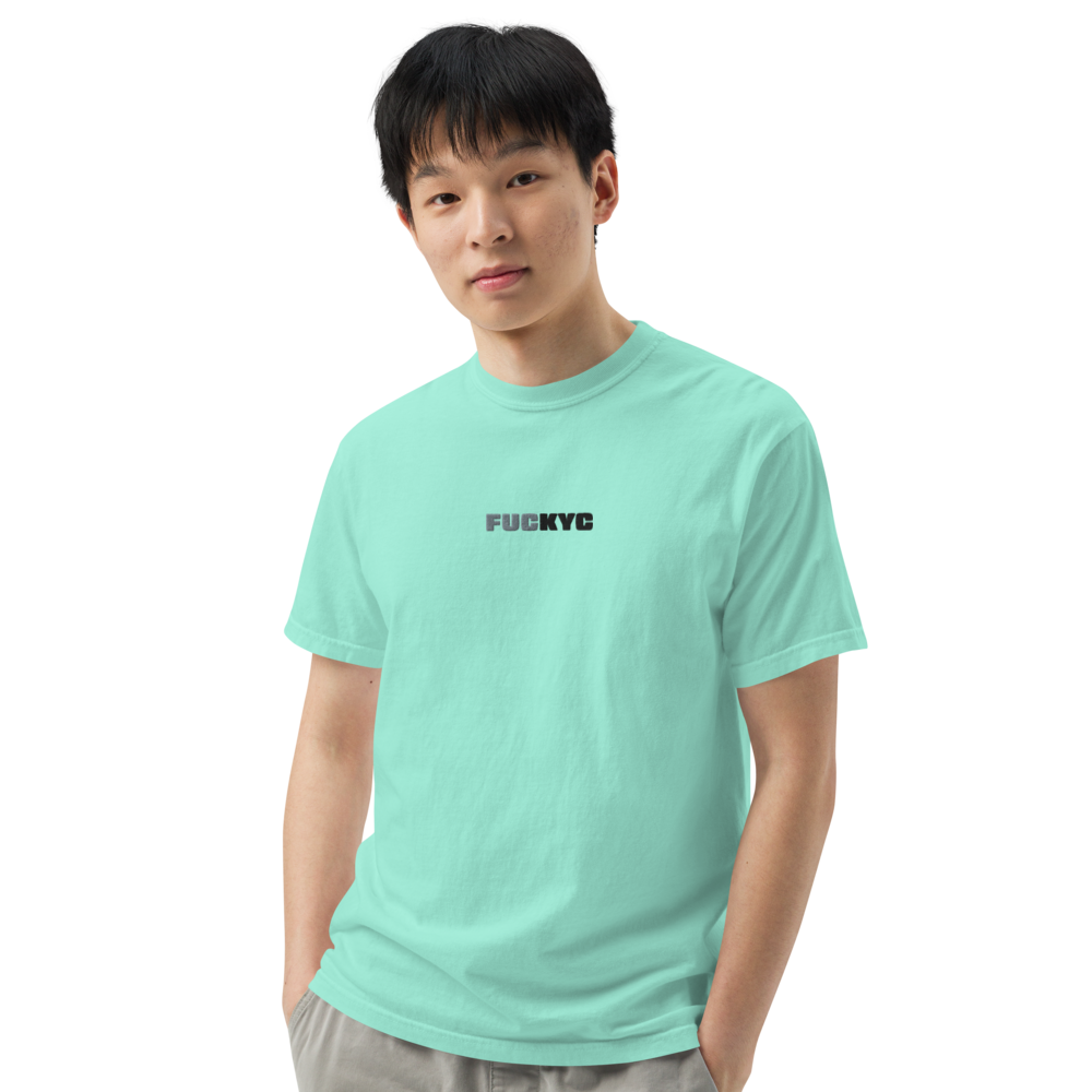 t-shirt - fuckyc - on male model front