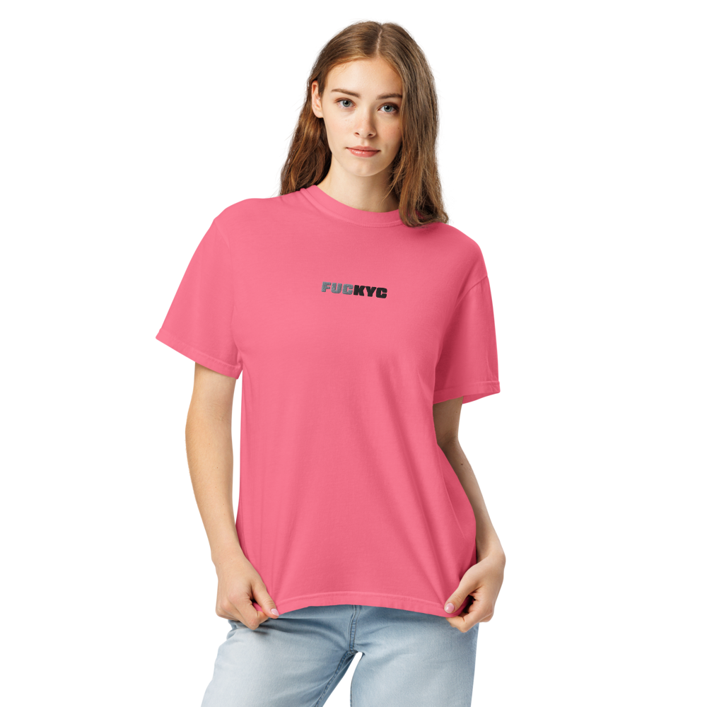 t-shirt - fuckyc - on model front