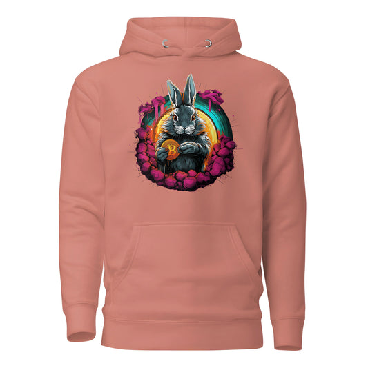 bitcoin hoodie - the bitcoin rabbit hole - front view 