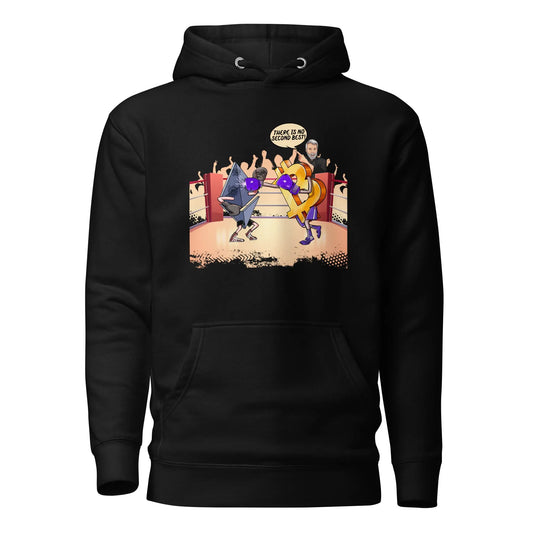 bitcoin hoodie - there is no second best - front view - black