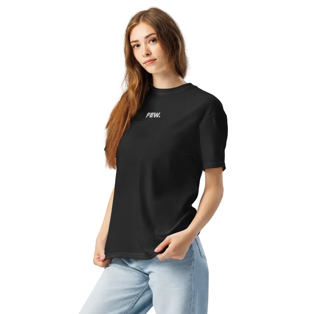 FEW - White Embroidered Bitcoin T-shirt - Center Chest Store of Value