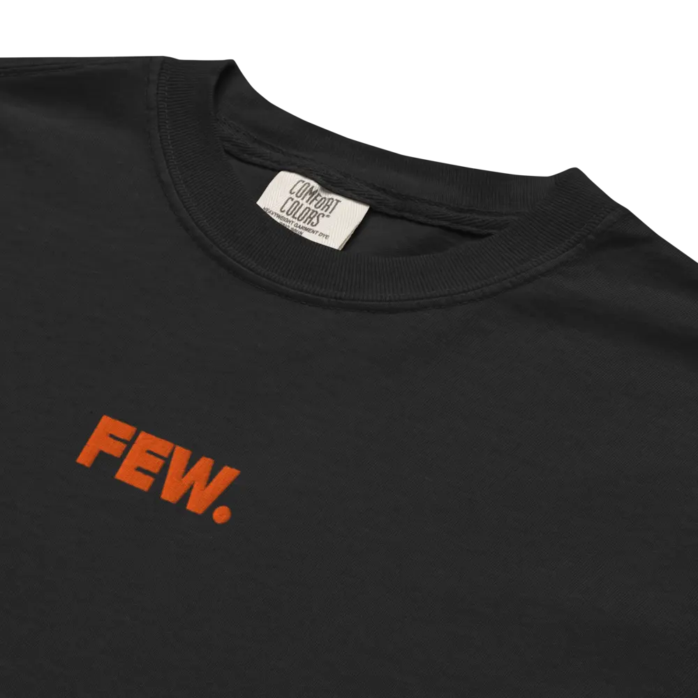 FEW - Orange Embroidered Bitcoin T-shirt - Center Chest Store of Value