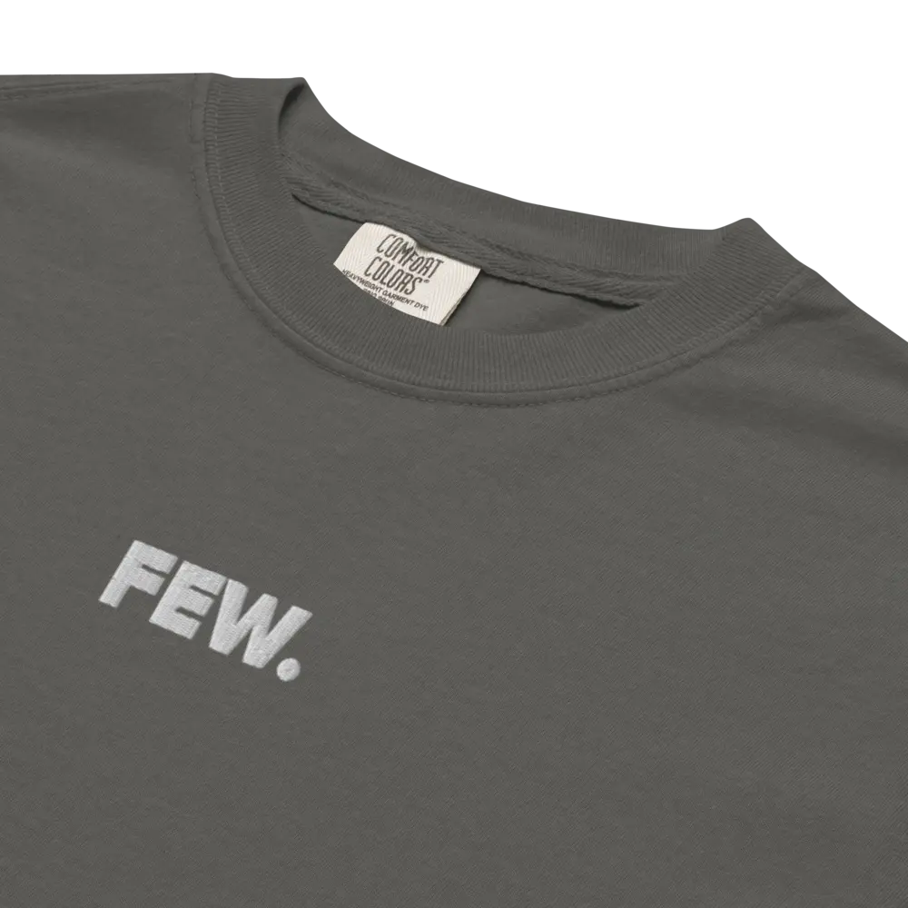 FEW - White Embroidered Bitcoin T-shirt - Center Chest Store of Value