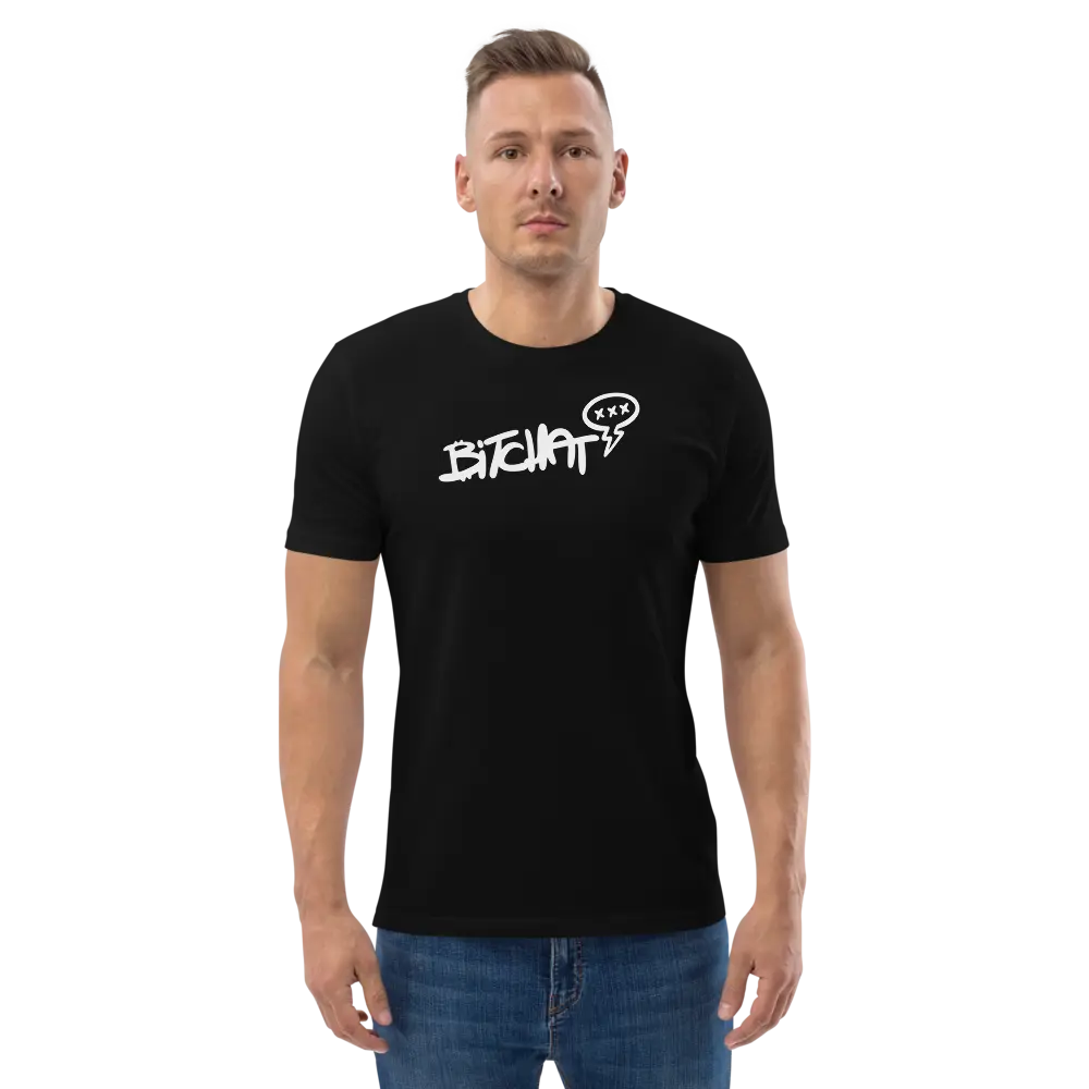 Bitchat T-shirt - By BitPopArt - Premium Organic Cotton - White Store of Value
