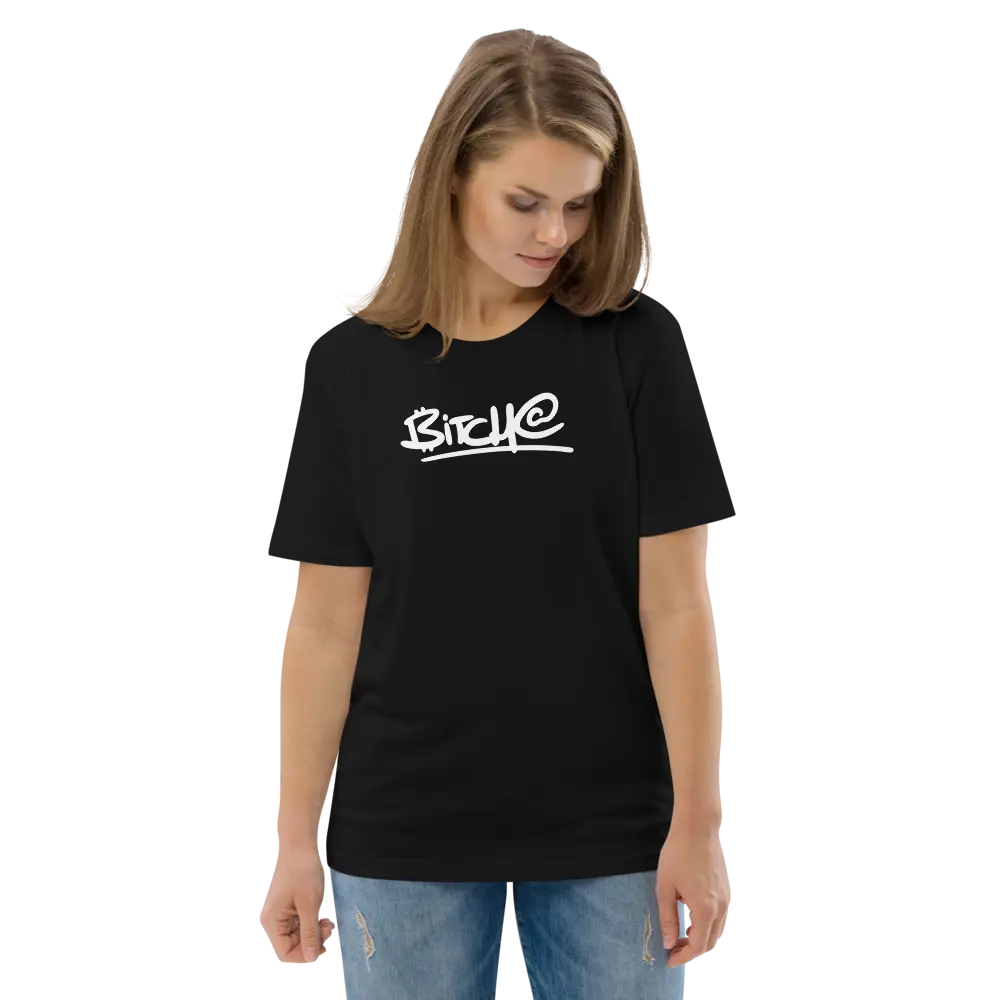 Bit(ch)AT T-shirt - By BitPopArt - Premium Organic Cotton - White Store of Value