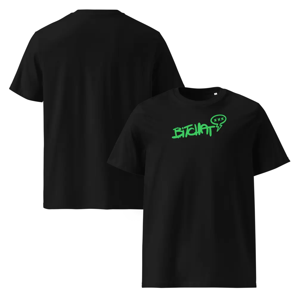 Bitchat T-shirt - By BitPopArt - Premium Organic Cotton Store of Value