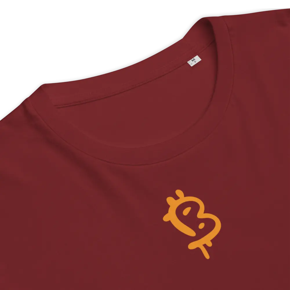 Painted Style Bitcoin T-shirt - Orange Design - By BitPopArt Store of Value