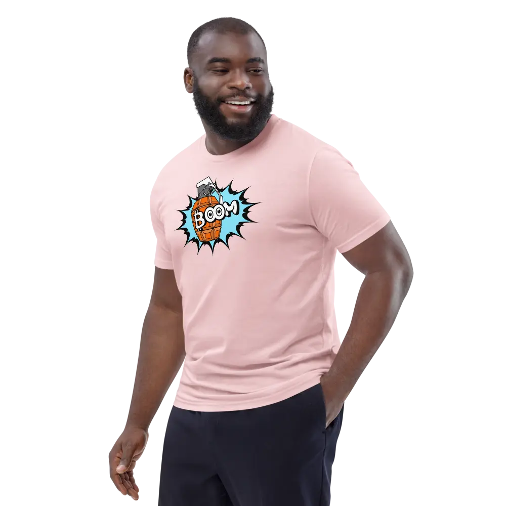 BOOM - Bitcoin T-shirt - By BitPopArt - Premium Organic Cotton Store of Value