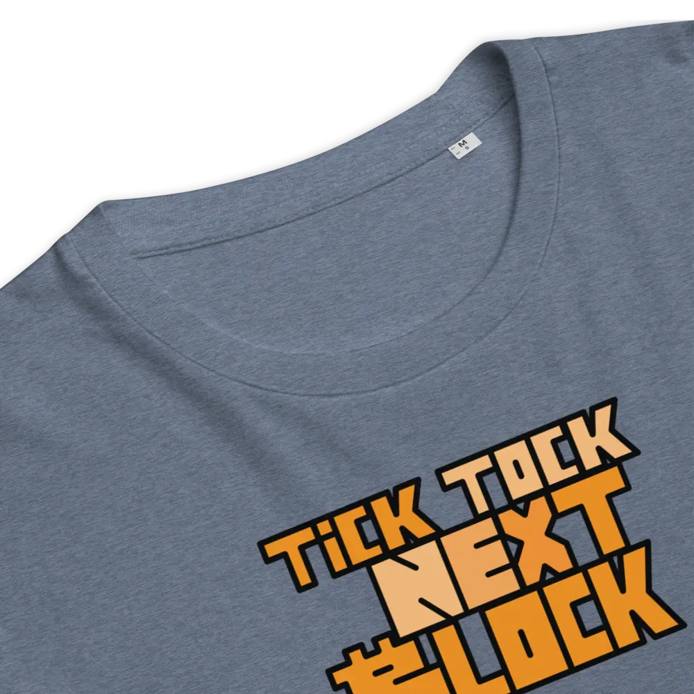 Tick Tock Next Block Bitcoin T-shirt - By BitPopArt Store of Value