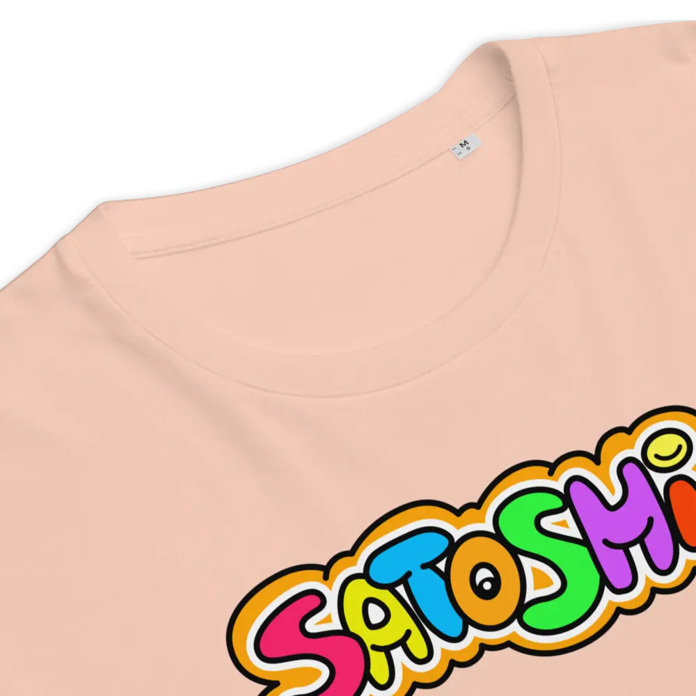 Colorful Satoshi T-shirt - By BitPopArt - Premium Organic Cotton Store of Value