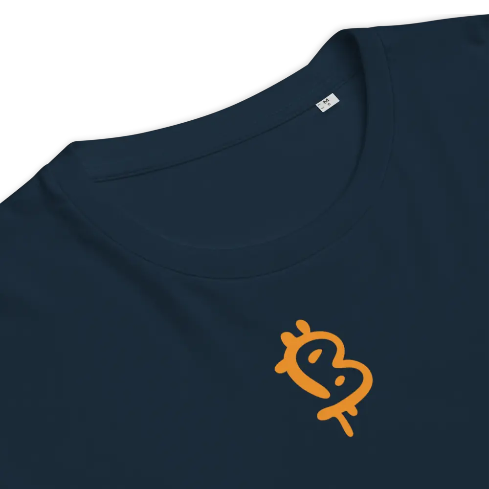 Painted Style Bitcoin T-shirt - Orange Design - By BitPopArt Store of Value