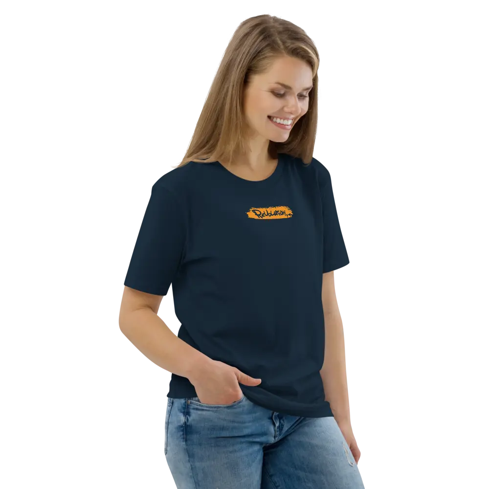 Revolution Bitcoin T-shirt - Orange - By BitPopArt - Premium Organic Cotton - Unisex Store of Value