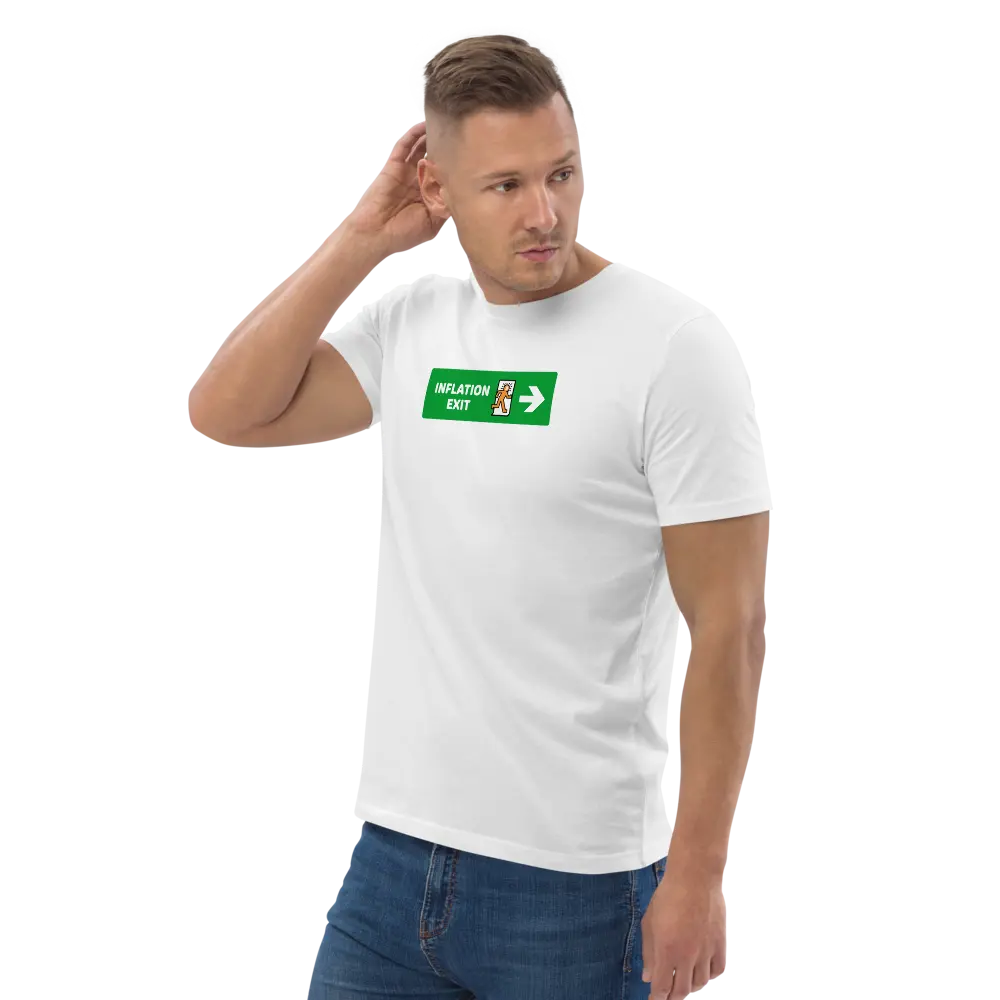 Exit Inflation T-shirt - By BitPopArt - Premium Organic Cotton Store of Value