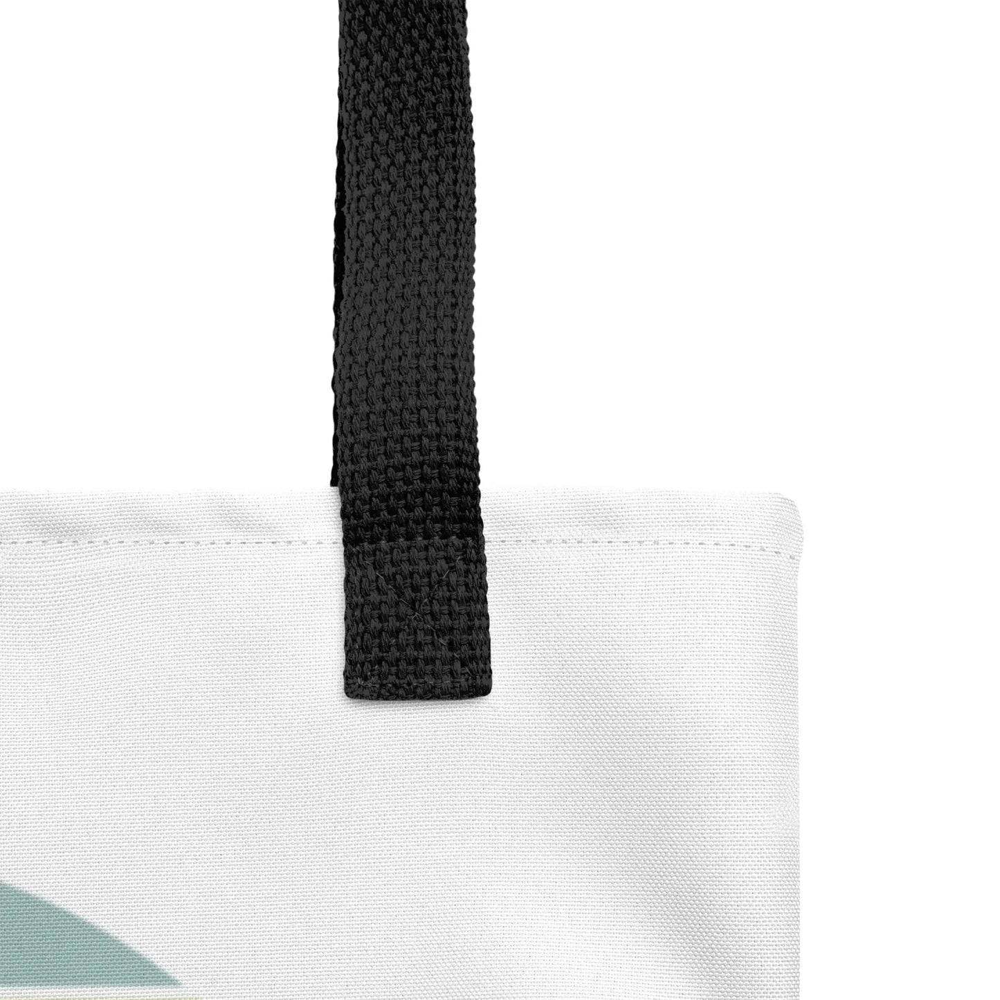 bitcoin tote bag - vintage dog lovers - close-up view 