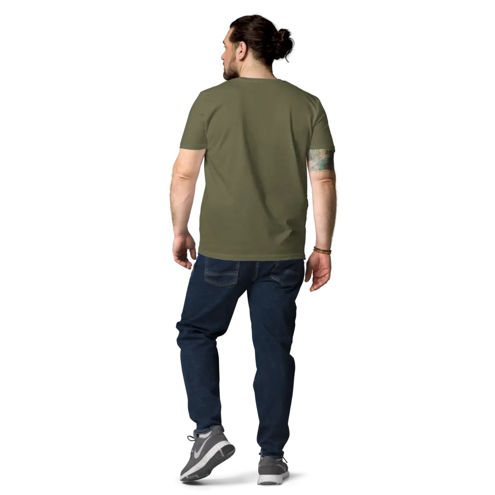 Bitcoin T-Shirt – Vote For Better Money (USD Edition) - worn on model - back view