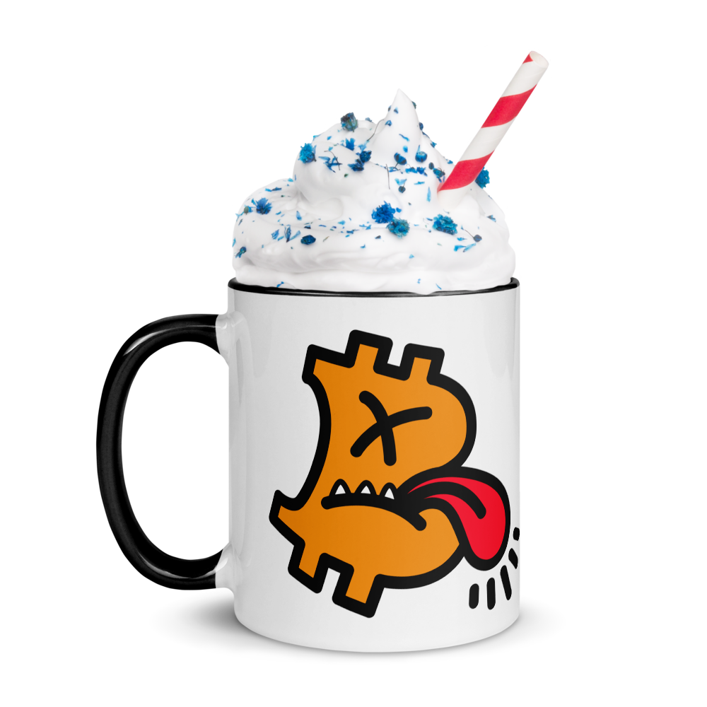 Bitcoin Mug - B - Cranky - By BitPopArt - Colored Store of Value