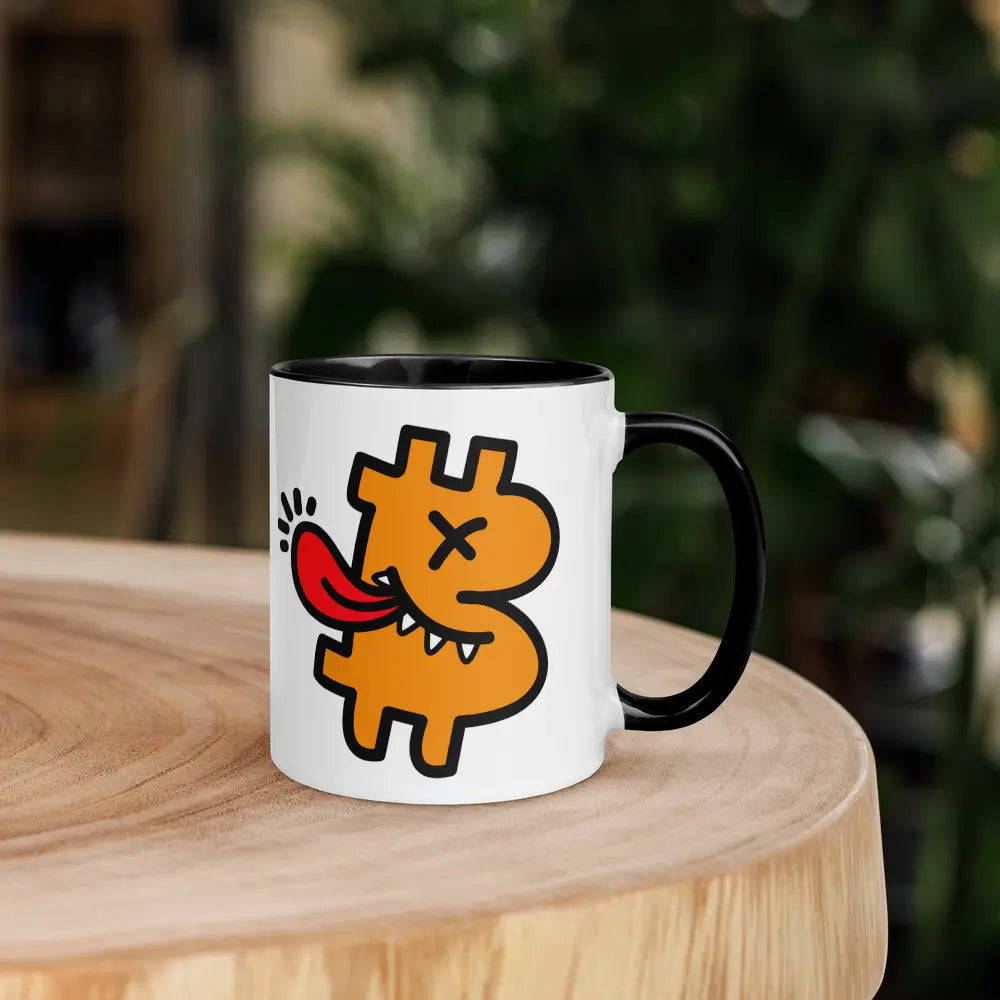 B-Funny - Bitcoin Mug - By BitPopArt - Colored Store of Value