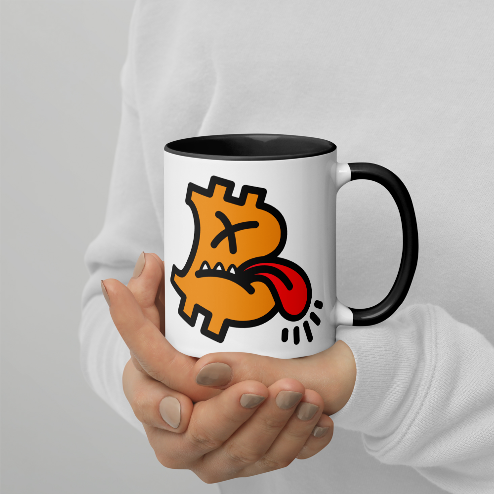 Bitcoin Mug - B - Cranky - By BitPopArt - Colored Store of Value