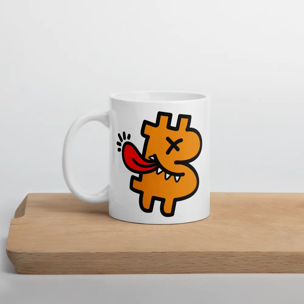 B-Funny - Bitcoin Mug - By BitPopArt Store of Value