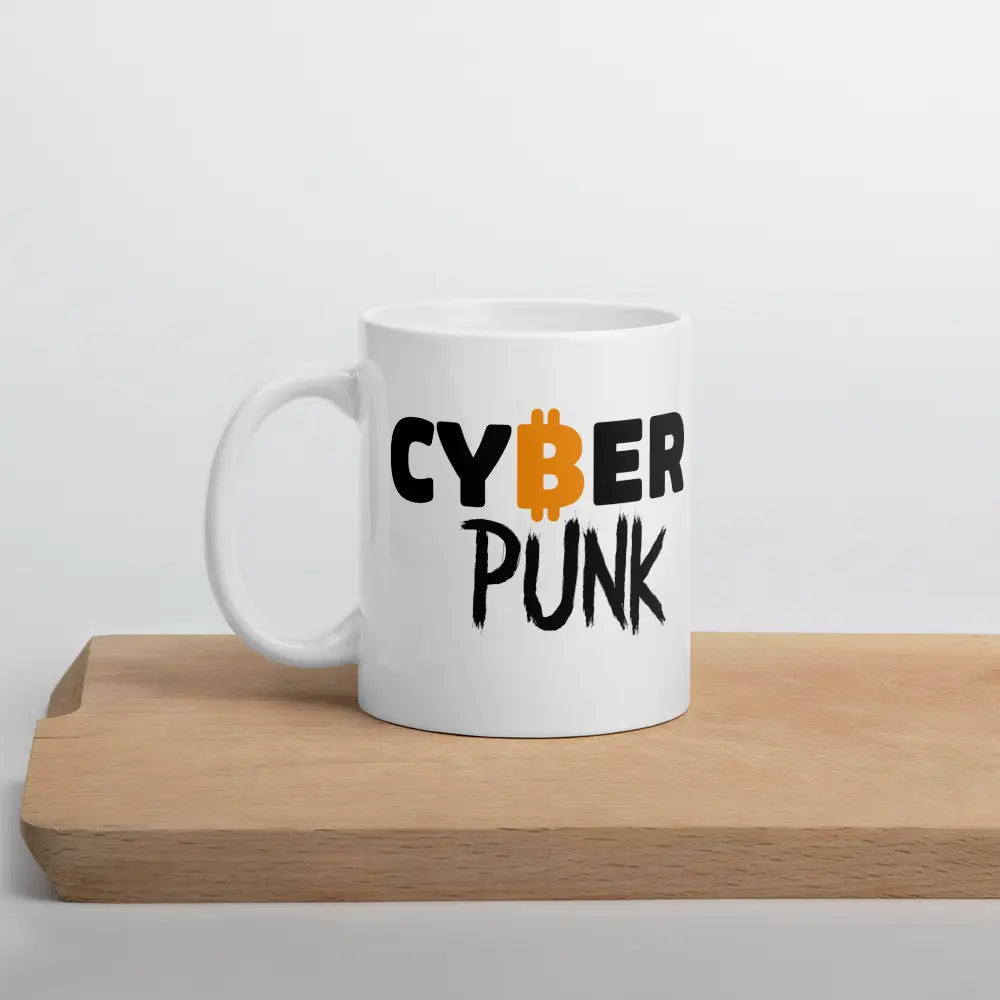 Cyber Punk - Bitcoin Mug - By BitPopArt Store of Value