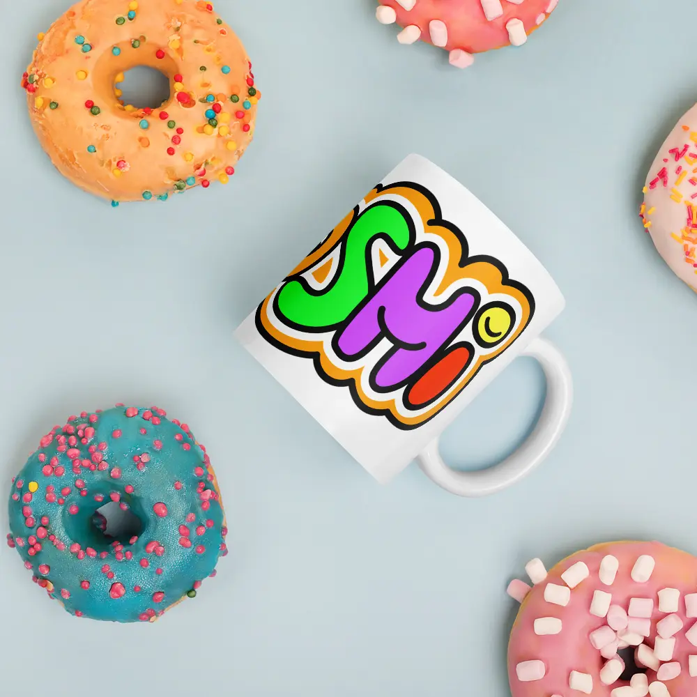 Colorful Satoshi - Bitcoin Mug - By BitPopArt Store of Value