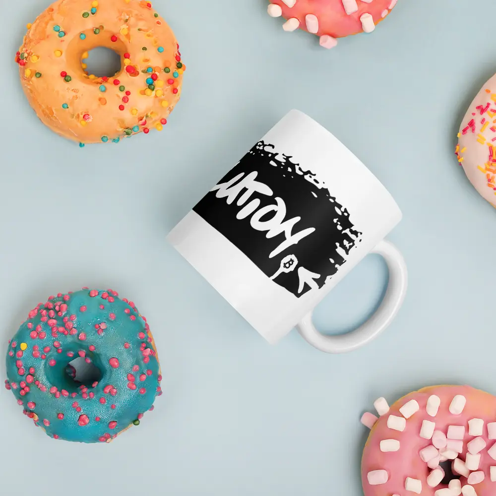 Revolution - Bitcoin Mug - By BitPopArt - Black Store of Value
