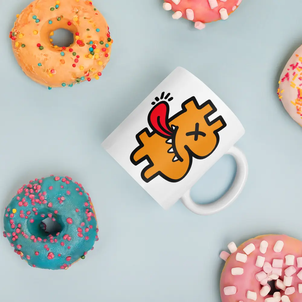 B-Funny - Bitcoin Mug - By BitPopArt Store of Value