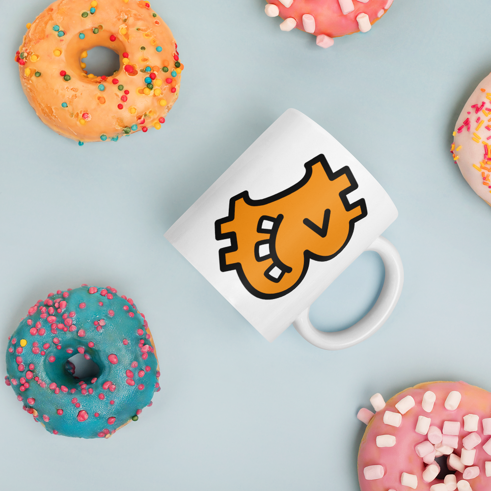 B - Geeky - Bitcoin Mug - By BitPopArt Store of Value