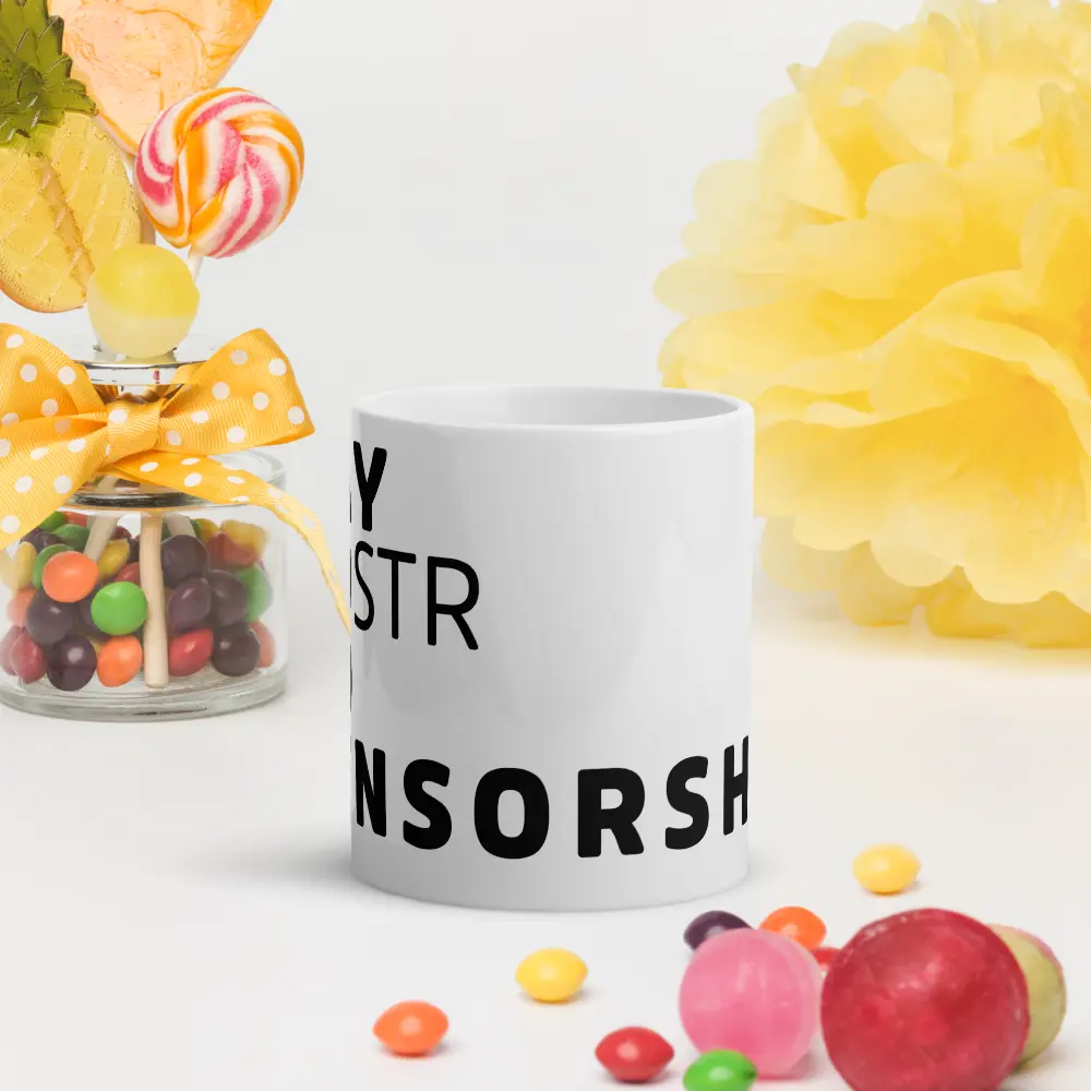 Say NOstr To Censorship - Nostr Mug - By BitPopArt Store of Value