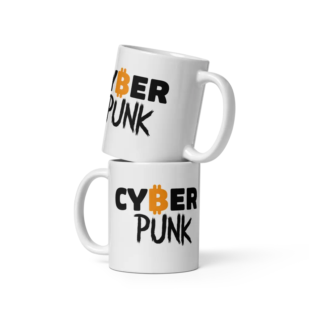 Cyber Punk - Bitcoin Mug - By BitPopArt Store of Value