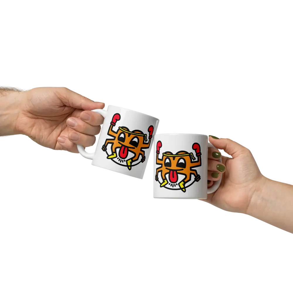 B - Muay Thai - Bitcoin Mug - By BitPopArt Store of Value