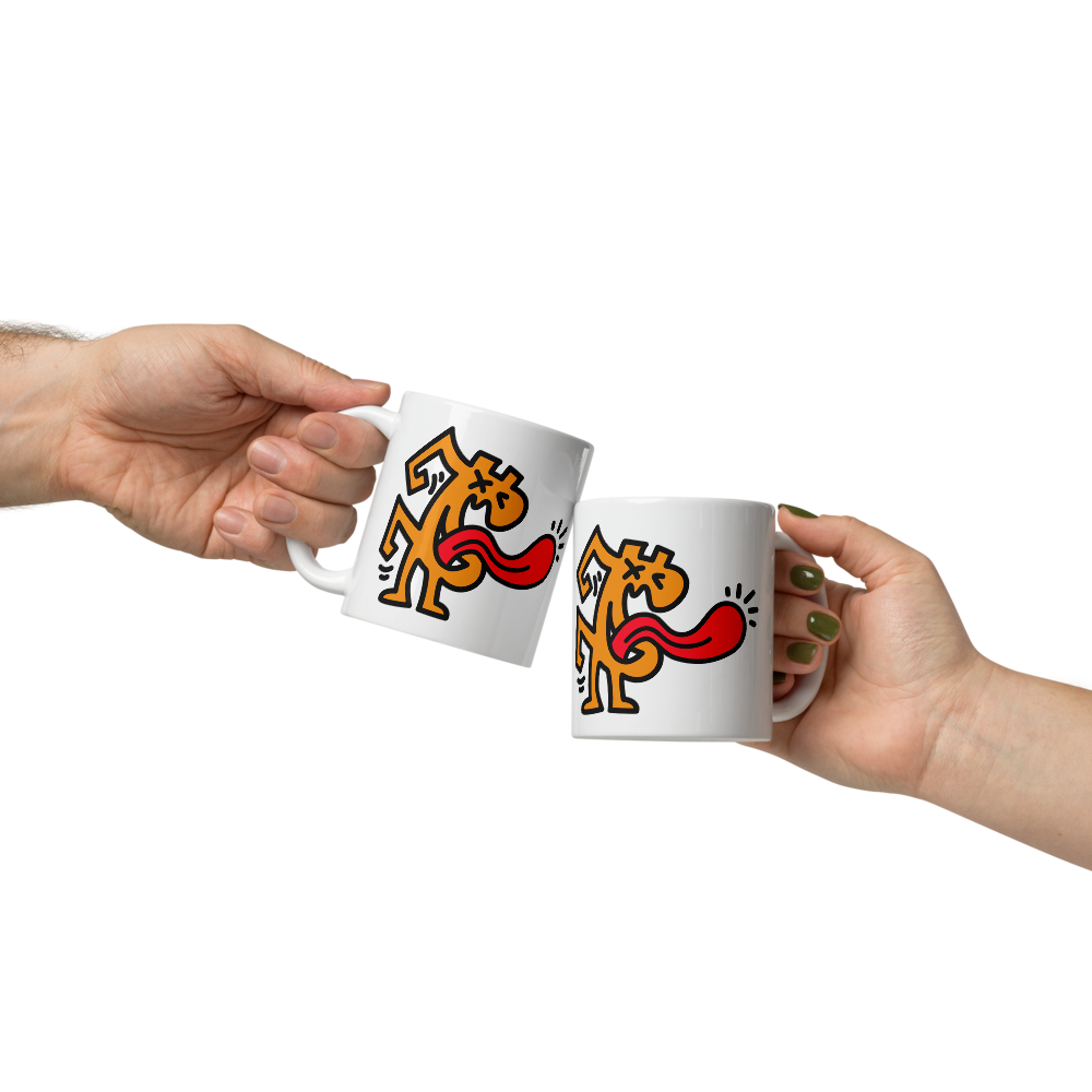 B - Laughable - Bitcoin Mug - By BitPopArt Store of Value