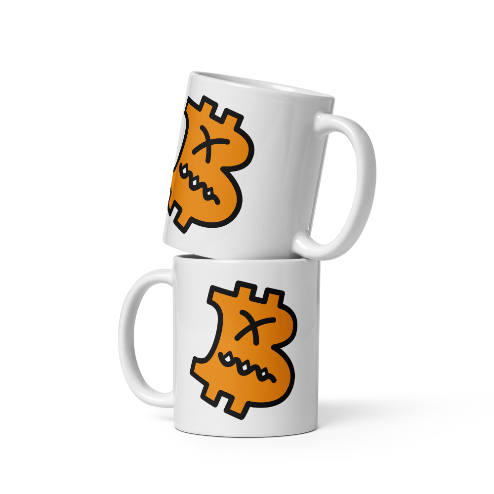 B - Grumpy - Bitcoin Mug - By BitPopArt Store of Value