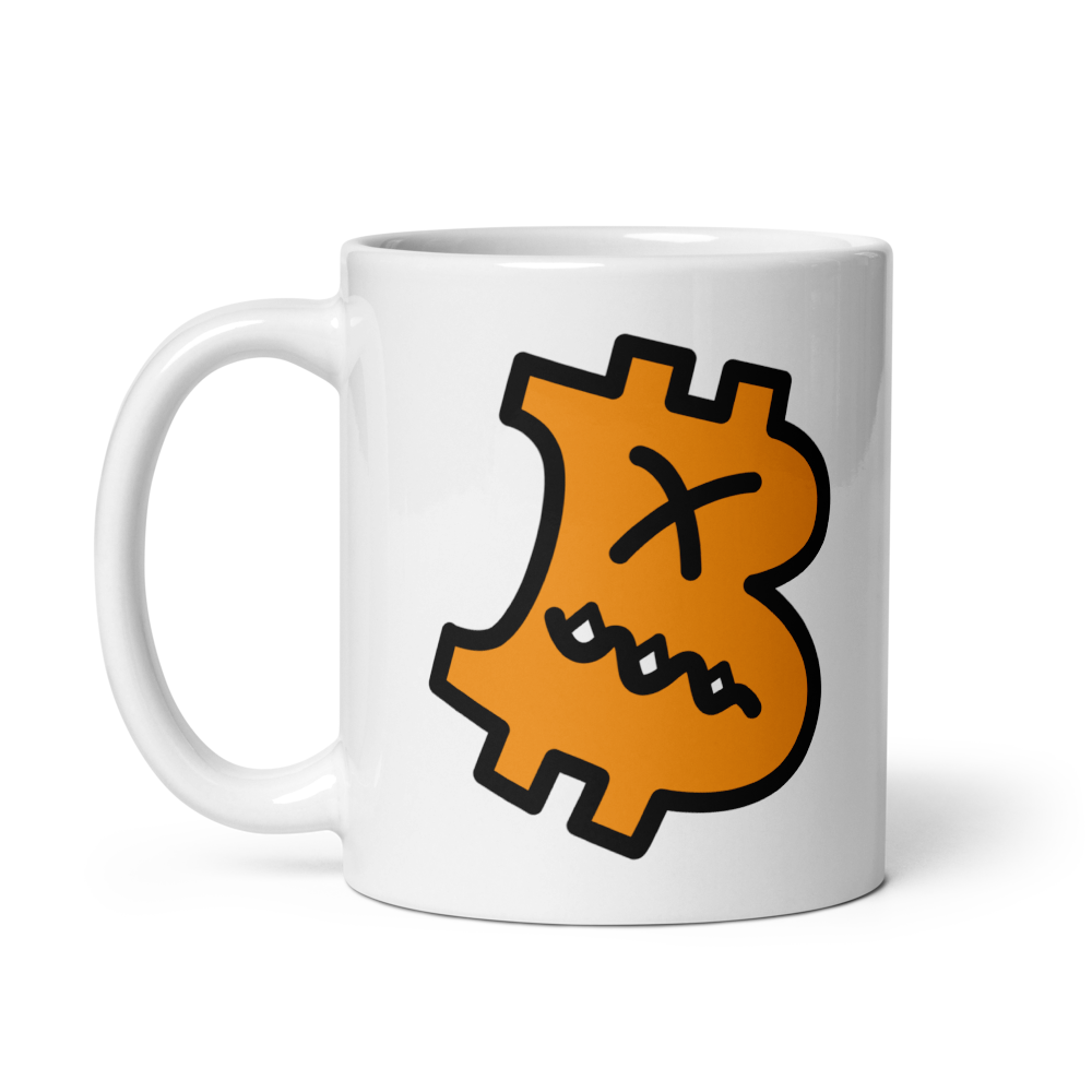 B - Grumpy - Bitcoin Mug - By BitPopArt Store of Value