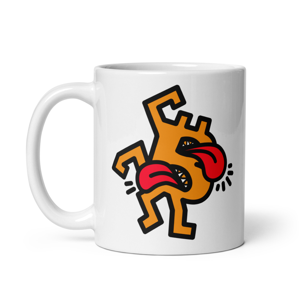 B - Crazy - Bitcoin Mug - By BitPopArt Store of Value