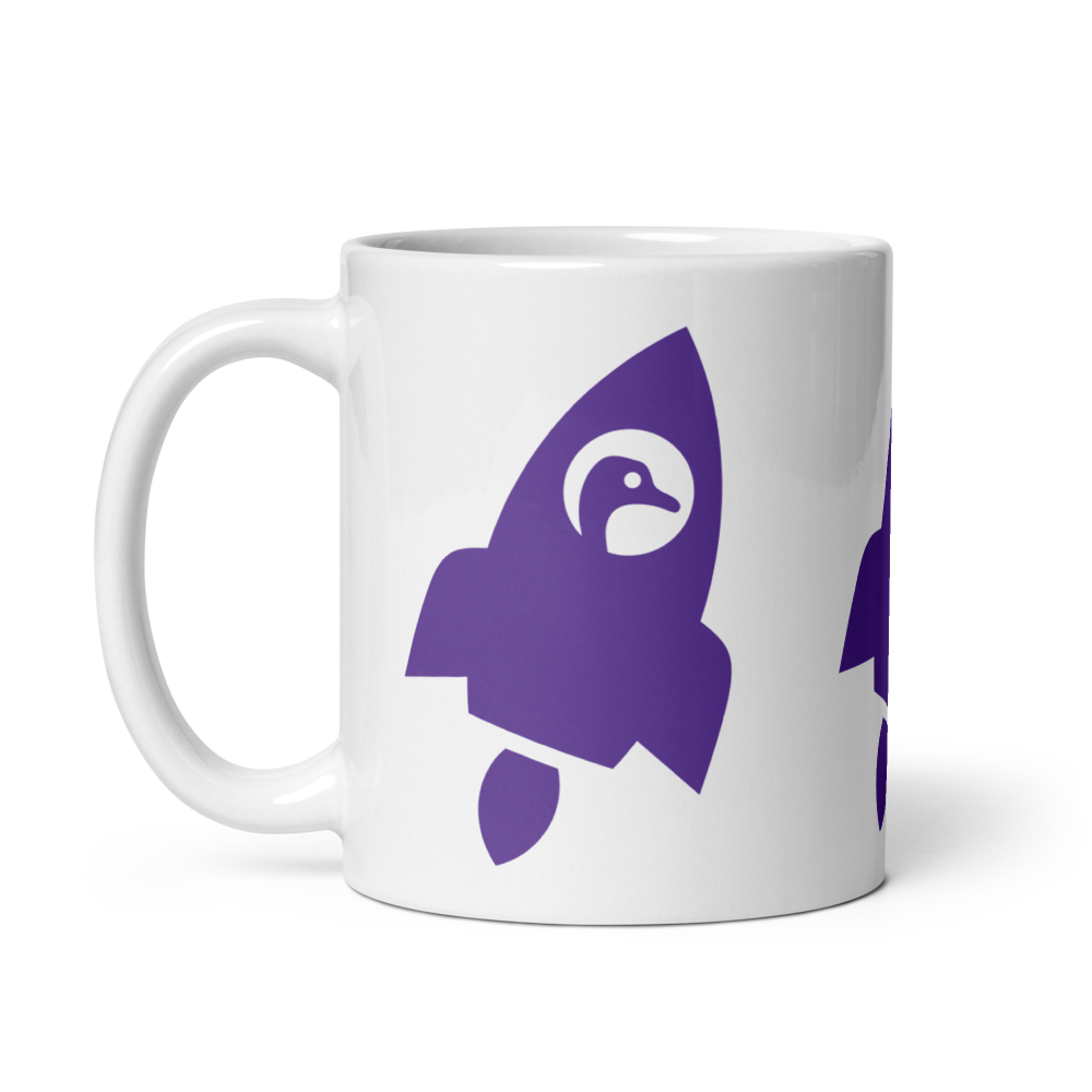 Nostr Mug - Nostr Rocket - By BitPopArt Store of Value