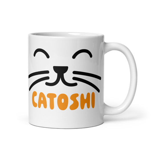 Catoshi - Bitcoin Mug - By BitPopArt Store of Value