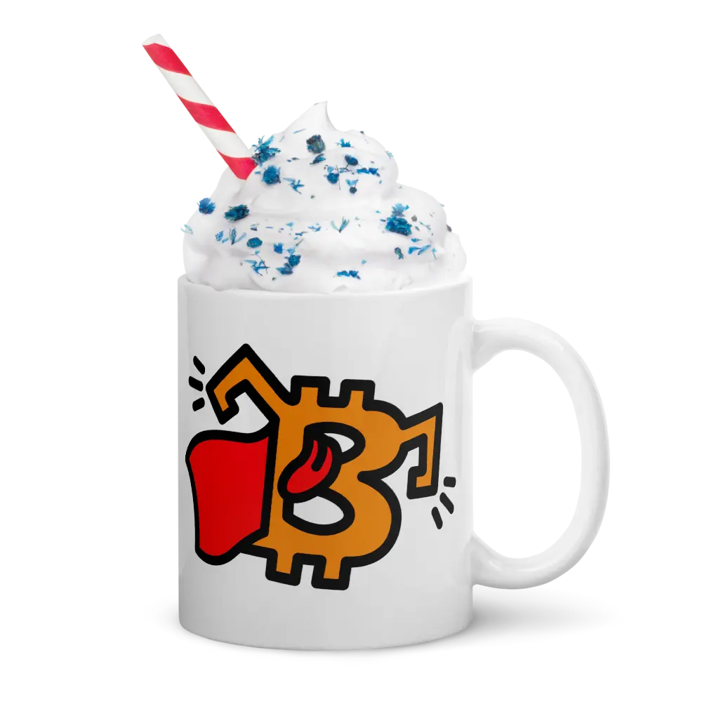 B - Superman - Bitcoin Mug - By BitPopArt Store of Value