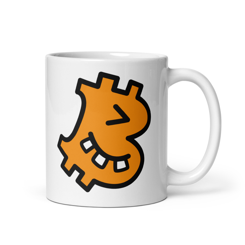 B - Geeky - Bitcoin Mug - By BitPopArt Store of Value