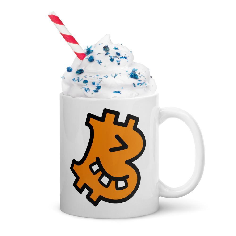B - Geeky - Bitcoin Mug - By BitPopArt Store of Value