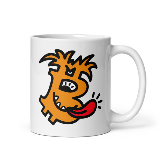 B - Funky - Bitcoin Mug - By BitPopArt Store of Value