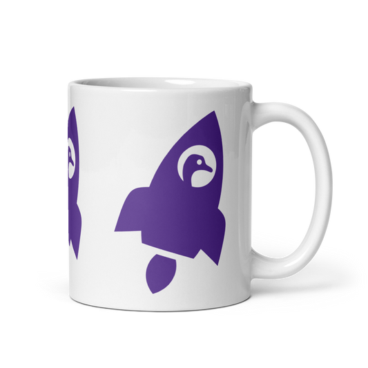 Nostr Mug - Nostr Rocket - By BitPopArt Store of Value